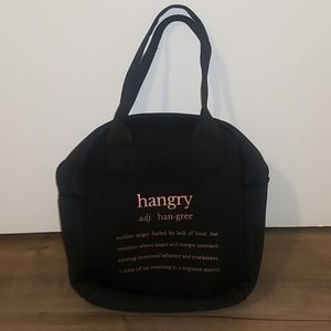 Hangry lunch tote black bag (Medium size)